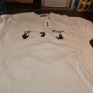 NEW W/ Tags Off-White Drip T-Shirt X-Logo Front & Back Graphics Sz XL
